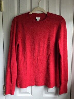 J. Crew Vibrant Red Crewneck Sweater
